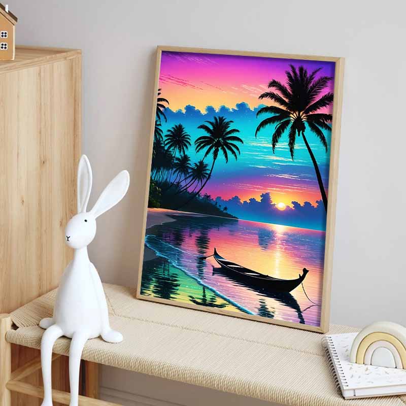 5D Fantasy Landscape Diamond Painting Set, DIY Rhinestone Gemstone Painting Art Decoration Wall Mural Ornaments