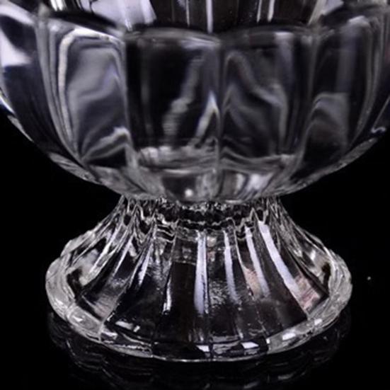 Yangyizhi Glas Dessertschale, Eiskristallbecher auf Fuß, Kleine Vintage-Parfait-Schale für Eisbecher, Obst, Pudding, Gewürze, Snacks, Servieren