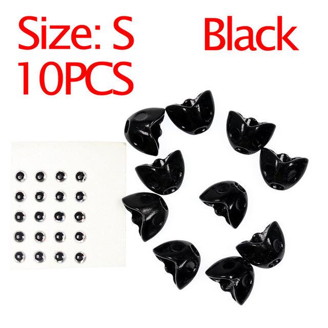 

10 шт., маска для головы рыбы, стример, размер SL, шлем, стример, рыбий череп S чёрный