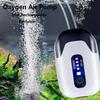 1/2 Hole Aquarium Oxygen Air Pump Ultra Silent Low Noise Fish Air Pump Water Proof with Lithium Battery Fish Tank Oxygen Pump
