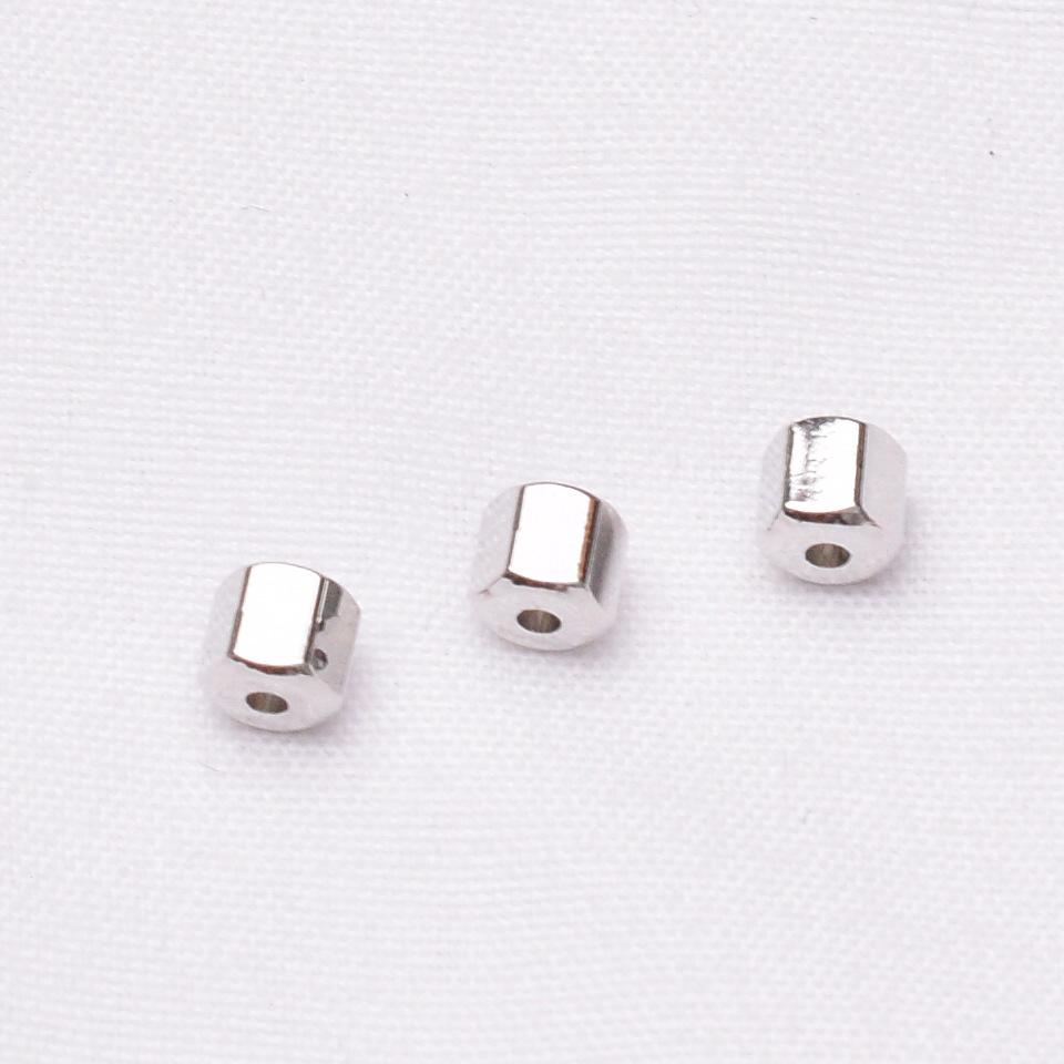 18K Goldplattierte Zylinder-Abstandsperlen für DIY Schmuck & Accessoires