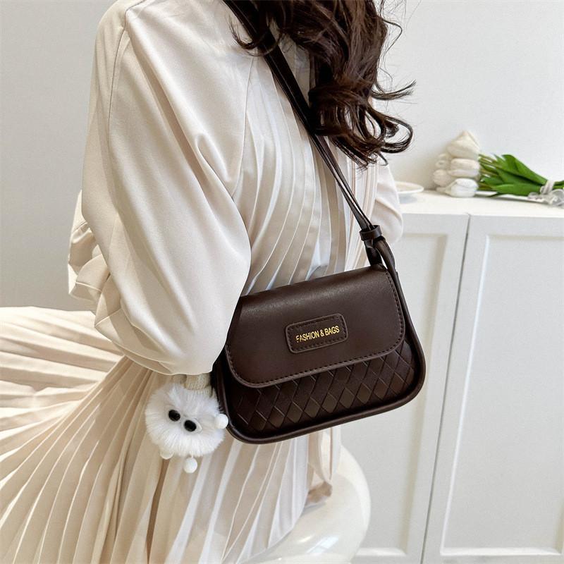 Trendy Minimalist Small Square Bag For Women Street Style Pu Leather Handbag