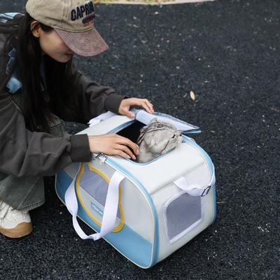 Atmungsaktive Katzentasche mit großem Fassungsvermögen, tragbarer Reise-Katzentransportrucksack, Katzentransport, Hundetasche, leichter, faltbarer Haustierrucksack