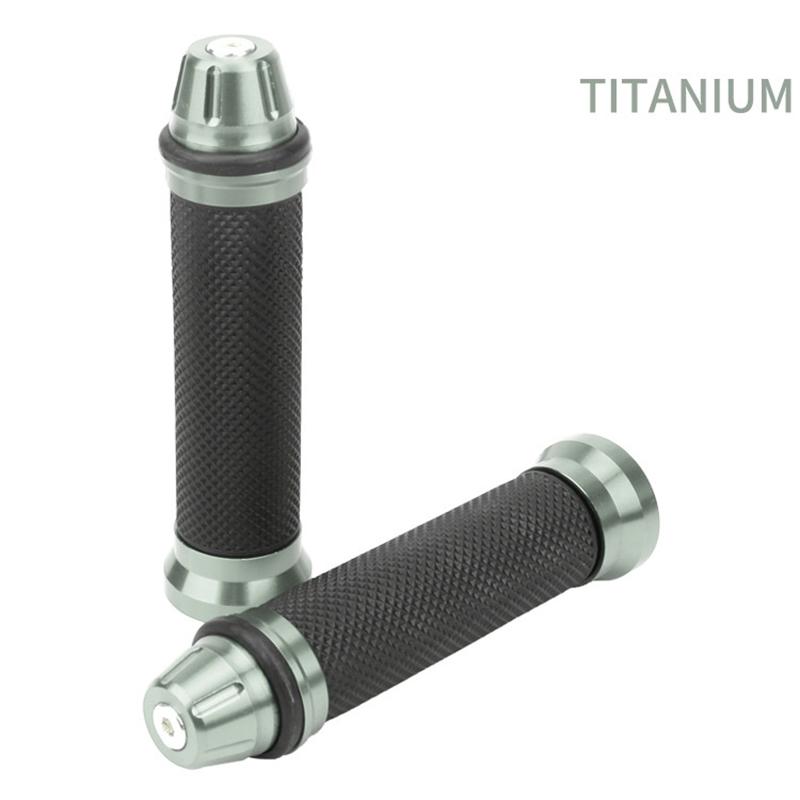 1 Pair Motorcycle Grips Hand Rubber Anti-Slip Cycling Scooter Handlebar Grips Modified 22-24Mm Universal Rubber Handle Bar Grips