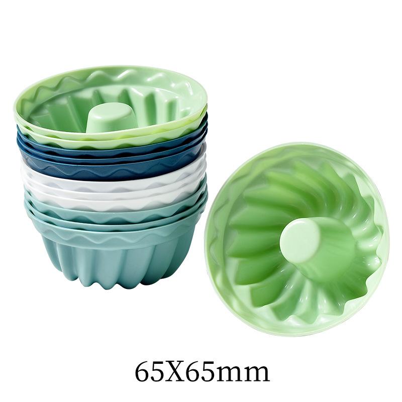 

Набор силиконовых формочек для маффинов цвета Моранди различных форм: звезда, сердце, прямоугольник, пончик