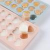 Flexible Ice Cube Molds DIY Cute Heart Shape Silicone Ice Cube Tray Ice Cube Makers Reusable Ice Cube Tools for Kitchen