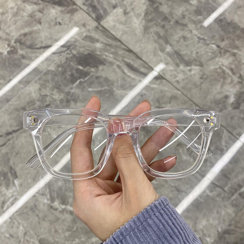 NeoRetro 6810R Low Classic Horn-Rimmed Glasses C2 CLAIR