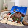 1pc, Moana & Maui Hawaiian Print Blanket Home Decor, Couch Throw, Outdoor Blanket, Gift, Coverlet Suitable for Bedroom