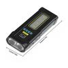 Dual Light Source LED Flashlight USB Rechargeable Work Light Built-in Battery Portable LED Torch for Emergency Camping Household
