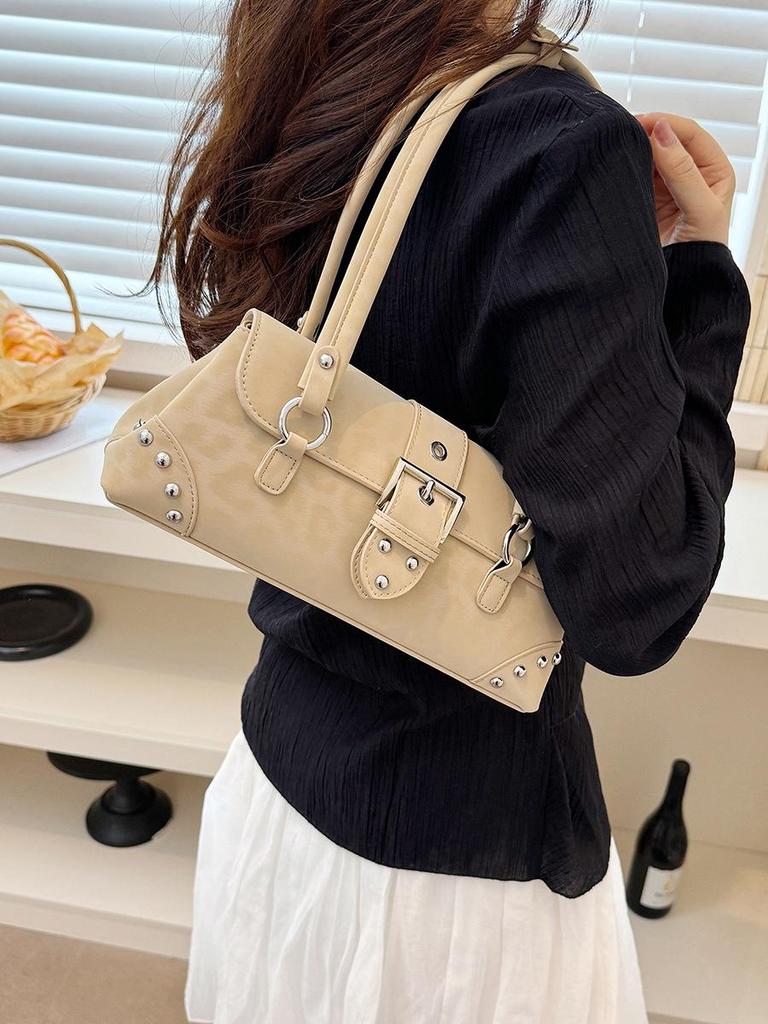 Chic Rivet Underarm Bag for Women - Summer 2026 High-End, Versatile Single Shoulder Design