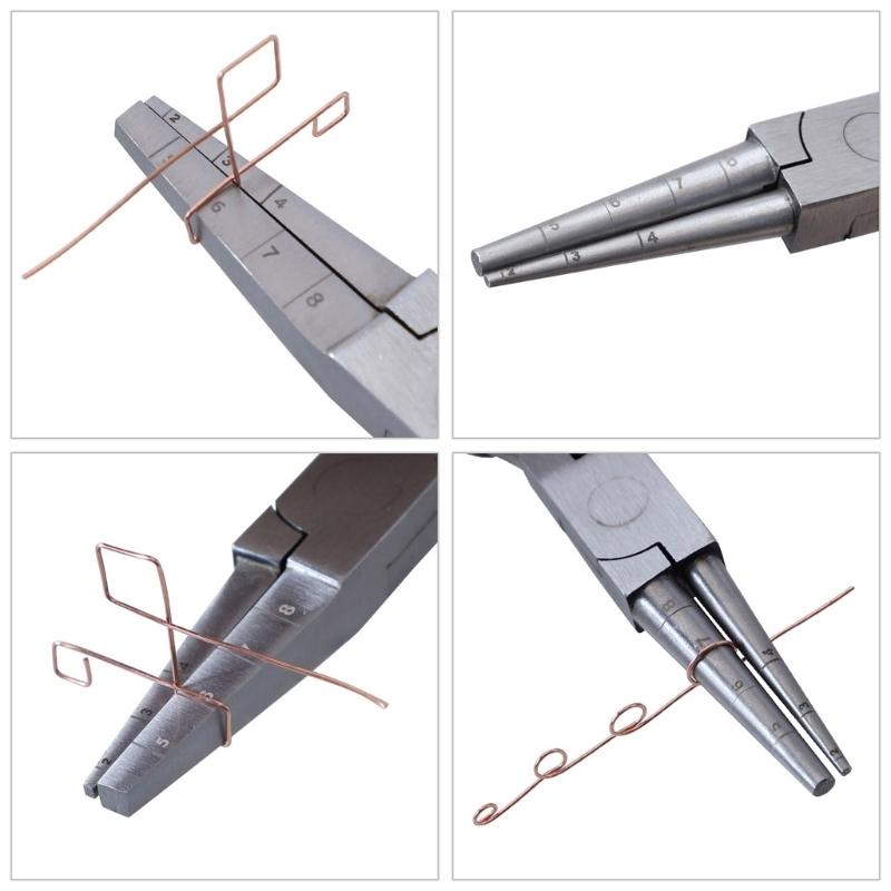 2Pcs Chain Nose Pliers Jewelry Crafting Pliers Steel Hand Tool Professional Jewelry Pliers Suitable for Crafting