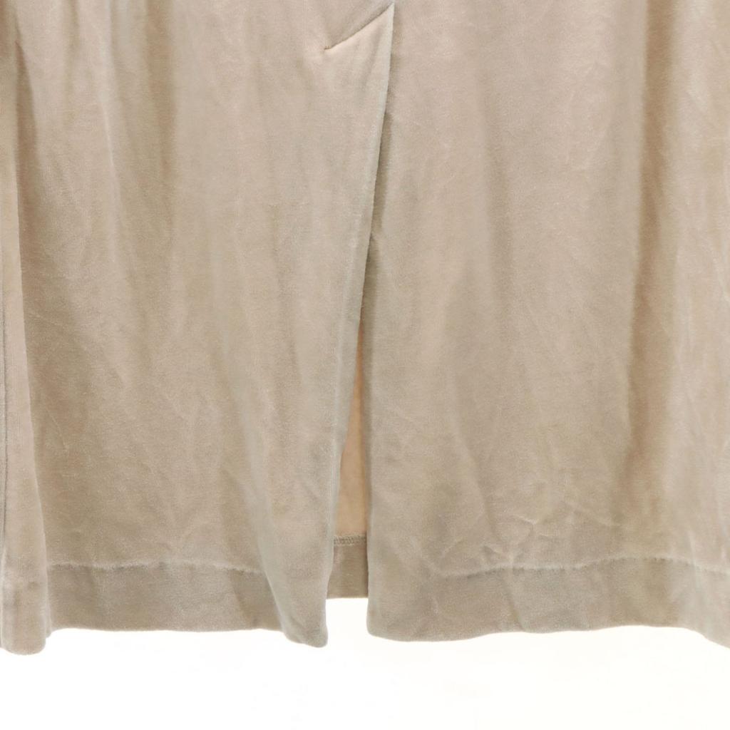 Ron Herman Made In Japan Velor Long Skirt S Beige Women Used