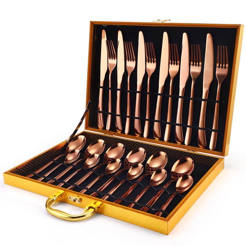 Lin Pan Home Stainless Steel 24-Piece Cutlery Set