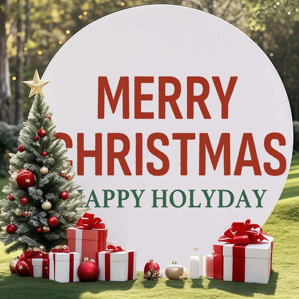 Christmas Party Iron Arch Backdrop Cover Kit