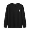 Men’s Stylish Horse Print Round Neck Sweatshirt – Versatile, High-Quality, Casual Long-Sleeve for Autumn/Winter.