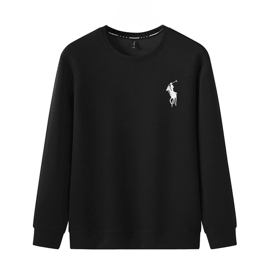 Men’s Stylish Horse Print Round Neck Sweatshirt – Versatile, High-Quality, Casual Long-Sleeve for Autumn/Winter.