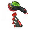 1set Silicone Measuring Spoon Foldable Baking Measuring Spoon Set For Coffee Powder, Beans, Sugar Baking Measuring Spoon