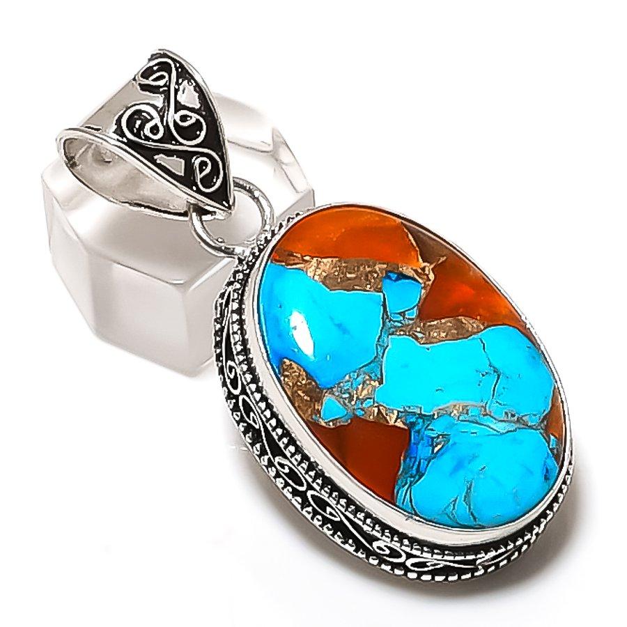 

Natural Spiny Oyster Gemstone 925 Sterling Silver Jewelry Pendant 2.01 ETC-13867