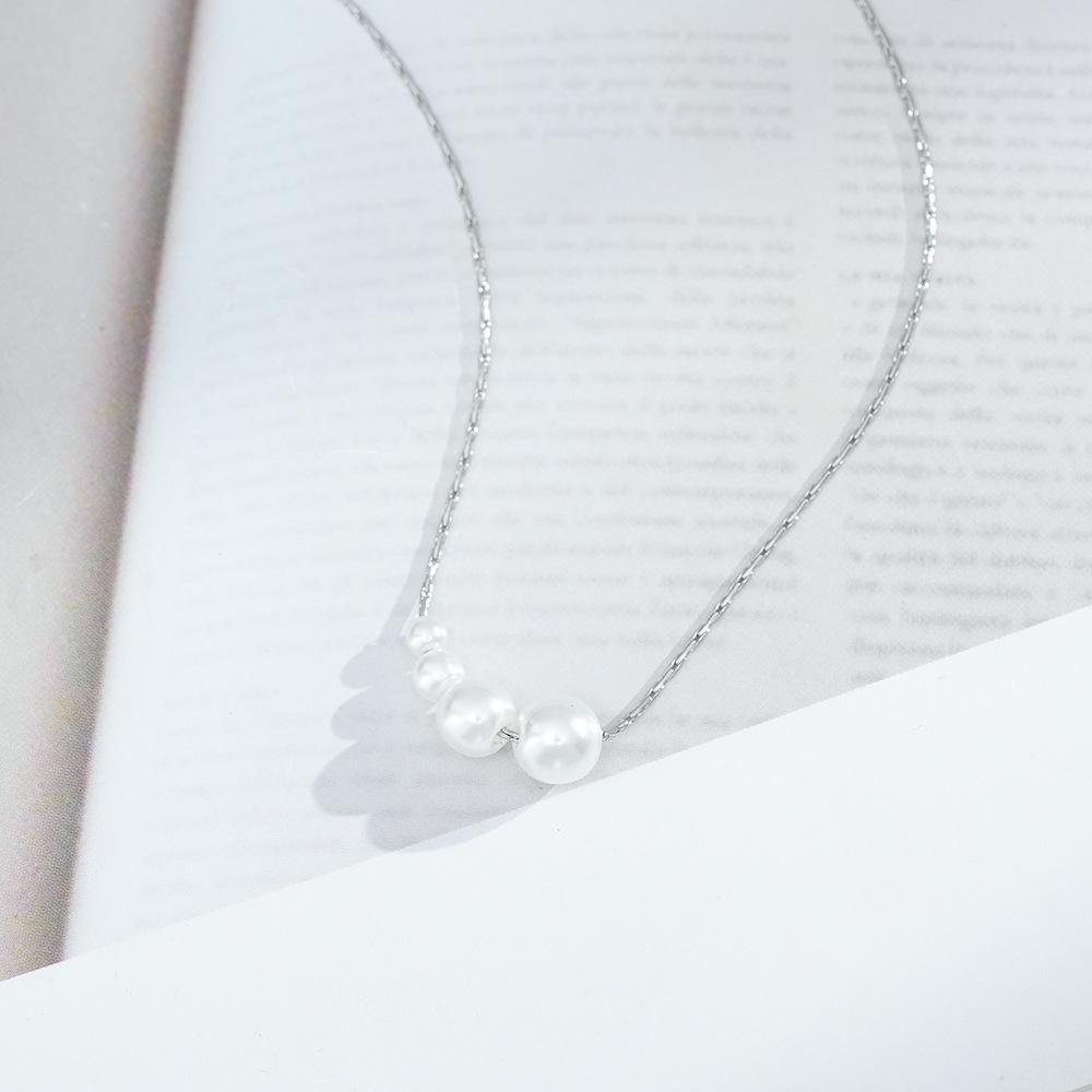 

Простое жемчужное ожерелье для женщин с нишевым высококачественным украшением на ключицу