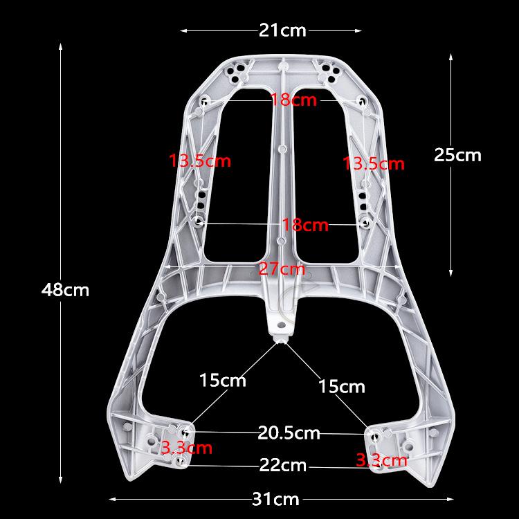 Qingfengxia Electric Scooter Rear Rack: Thickened Aluminum Alloy Rear Cargo Rack for Small Knife Electric Bicycles