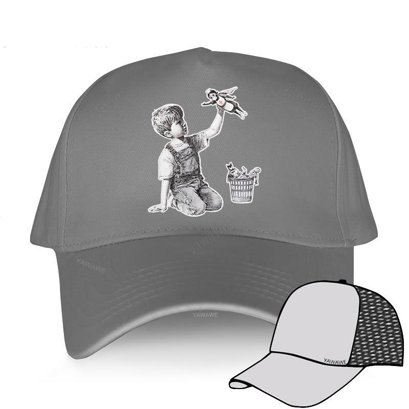 Unisex Breathable Baseball Cap Boyfriend Hat Banksy Game Changer Nurse Super Hero Novelty Street Art Designer Fashion Men Hats