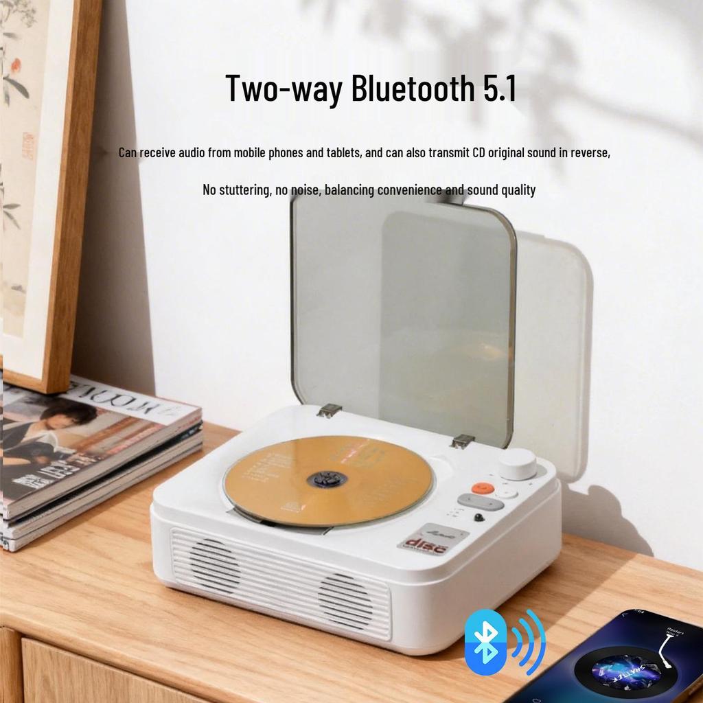Retro Multifunctional CD Player with Two-way Bluetooth and High Fidelity Sound