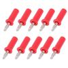 10Pcs Lanterns Banana Plug Brass ABS Soldered Speaker Connector for Electronic Instruments 4mm