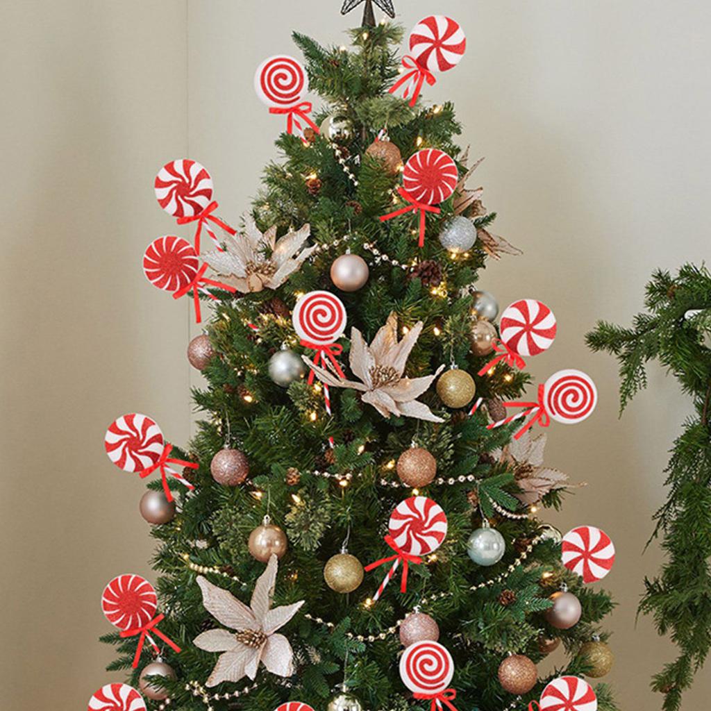 Colorful Christmas Candy Cane Ornament Delicate Christmas Tree Candy Cane Decorations for a Warm and Joyous Atmosphere