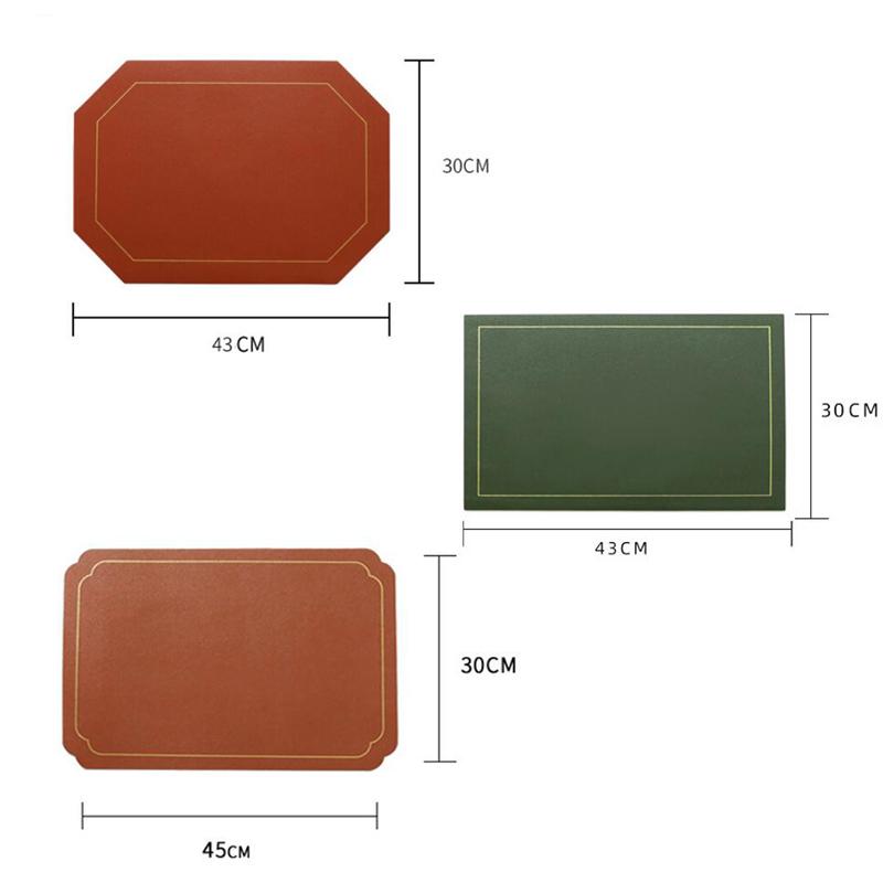 4 Pcs Nordic Style Table Mat Anti-Slip Water-Proof Placemat Coaster Mats Dining Tablemat Silicone Coaster Kitchen Accessories