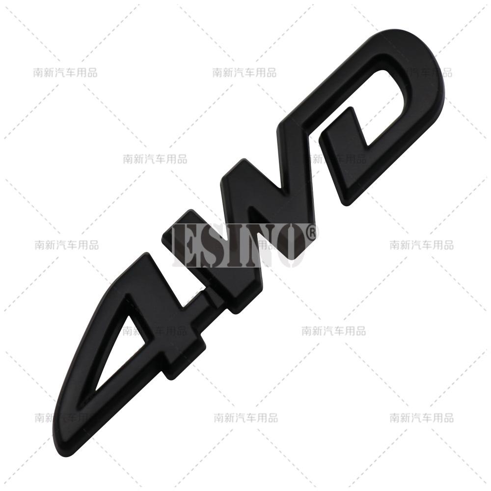 yscr3 Car Styling 3D 4WD Metal Zinc Alloy RearTrunk Fender Adhesive Badge Body Tailgate Displaceme Emblem For Toyota RAV 4