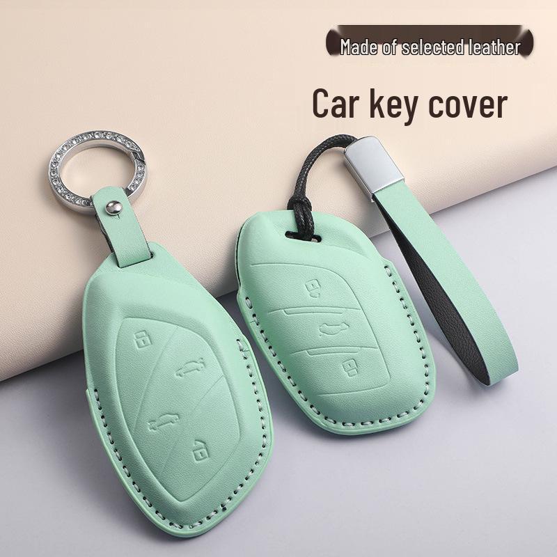 Tri-color Key Cover for Roewe i5, RX5 MAX, RX3, MG HS, MG 5, i6 Max in PU Leather.