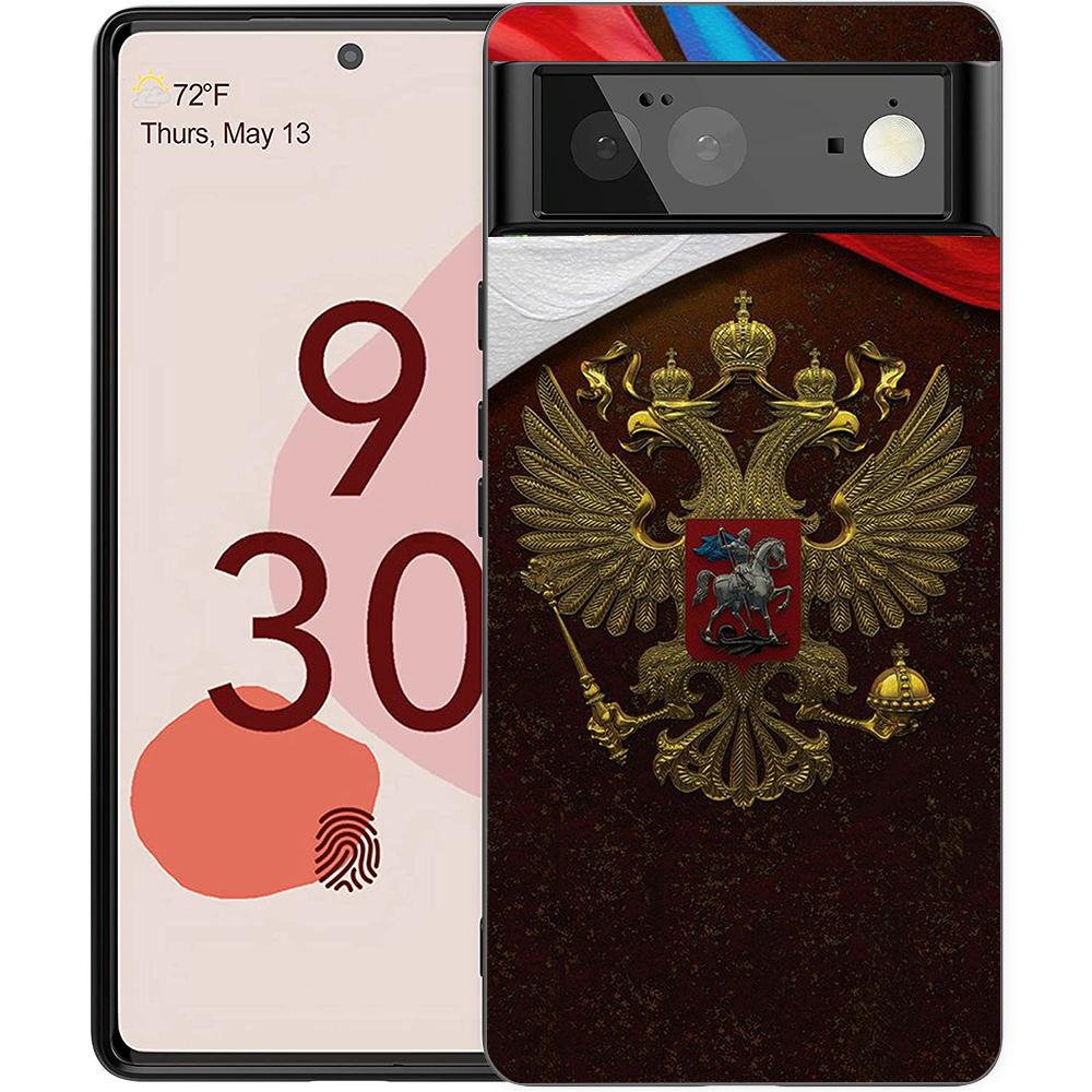 

Russian Flag Phone Case Cover for Google Pixel 8 7 6 7A 6A Pro 5G Shockproof Silicone Soft 9 Pro XL 8 Pro 5G Shell Coque Bag TPU for Pixel 8 5g