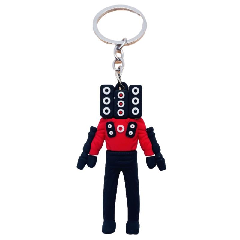 Toilet Skibidi Keychain Cute Pendant Ring Key Holder Bag Charm Gifts Decoration