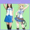 Exquisite Fairy Tail Lucy Heartfilia Cosplay Clothing Uniform Costume Set For Parties