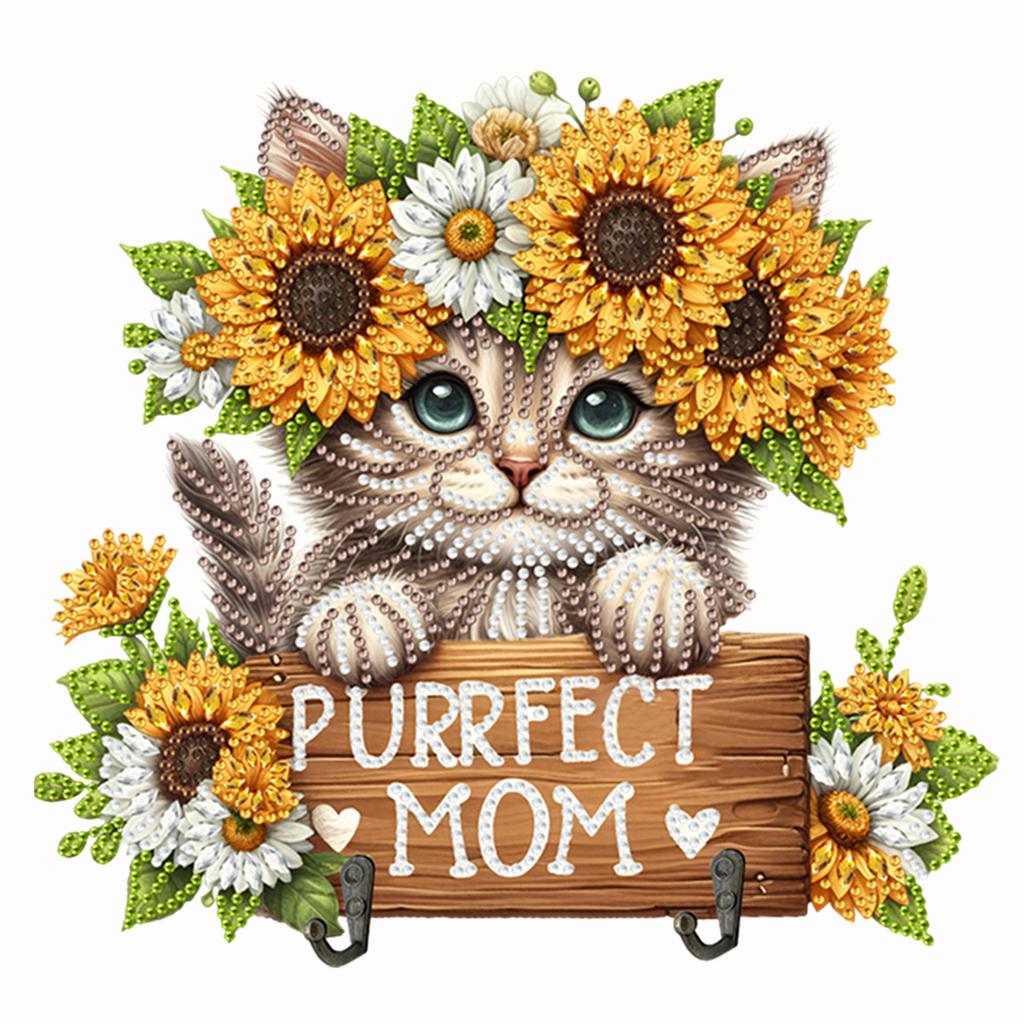 Animal Wood DIY Diamond Painting Hooks Creative Handmade Gift for Various Occasions for Wall Decoration and Space-Saving Storage