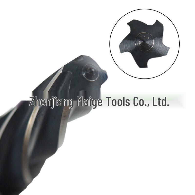 4PC High-Speed Steel HSS6542 M2 Five Flute Car Reamer Deburring Drill Bit Set