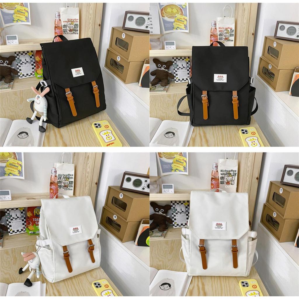 Nylon Casual Backpack For Students With Design And Laptop Compartment