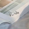 Beixi Asymmetrical Musical Note Stud Earrings - Elegant S925 Sterling Silver, 2025 Style for Women.