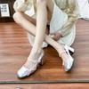 2025 spring and summer new Mary Jane shoes women's thick heels high heels women's outer wear high sense fashion versatile single shoes women's shoes