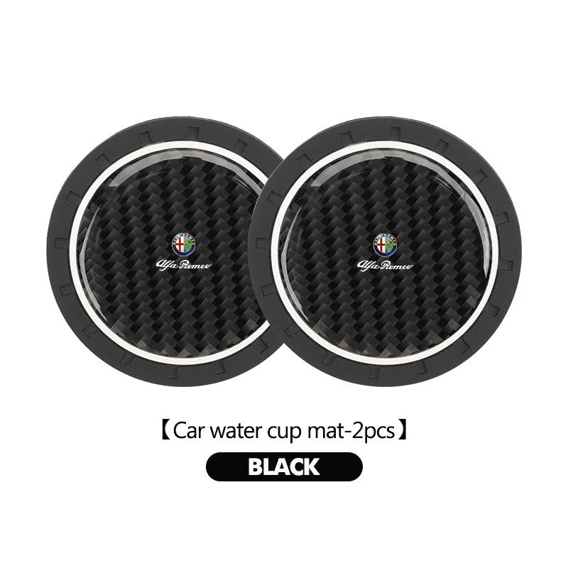 Car Sticker For Alfa Romeo 159 147 Car Water Cup Pad Drink Holder Mat Decoration Accessories For Alfa Romeo Giulia 147 Mito 156 abc012