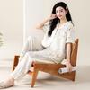 Comfortable Cotton Forest Sleepwear Set with Printed Breathable Home Lazy Style