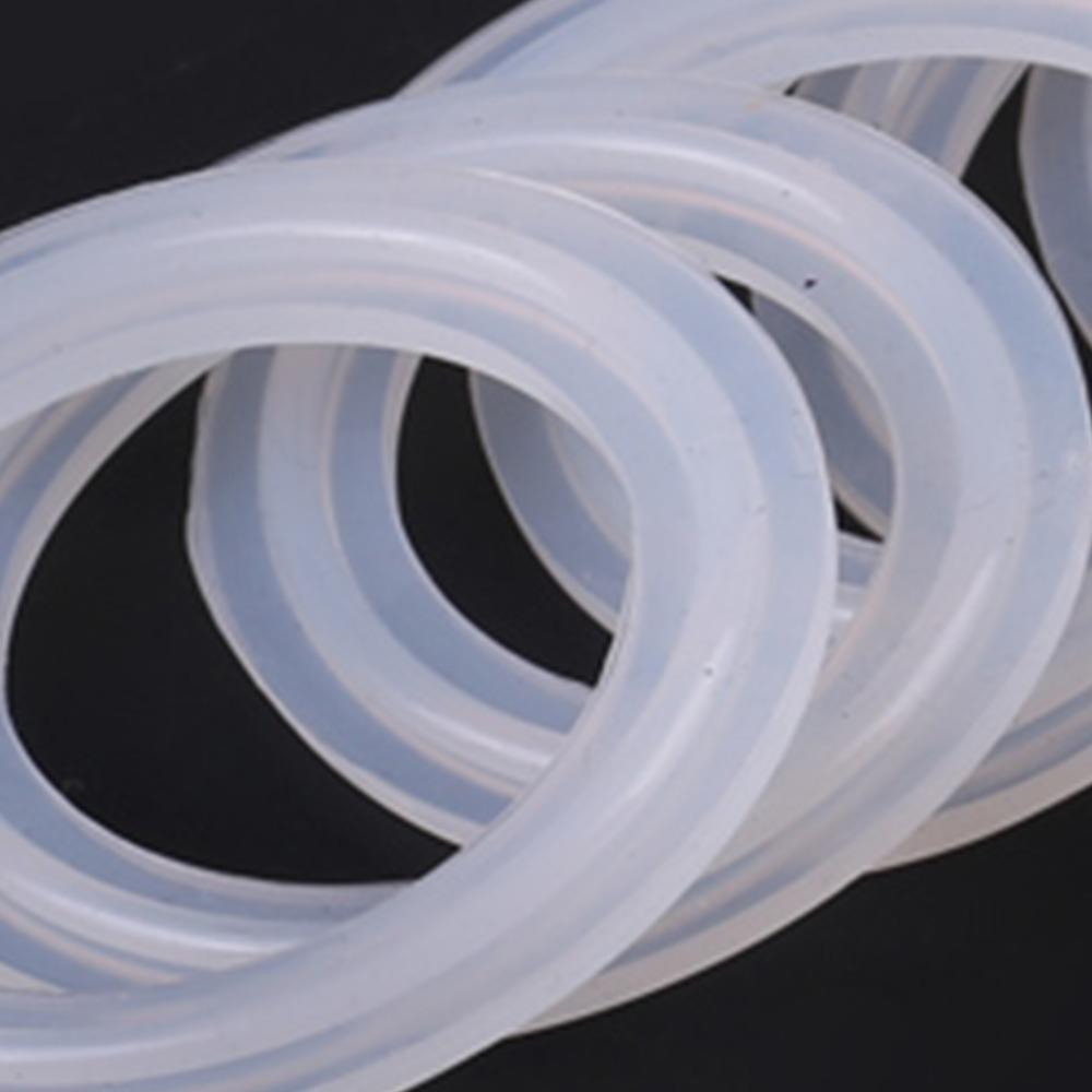 10pcs Durable Tri Clamp Gasket Flexible TC O-Ring Seal Silicone Sealing Ring Sanitary Pipe System