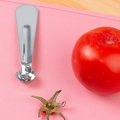 4 st Fruktplockare med Rostfria Vassa Tänder Jordgubbs- Tomatkärnare