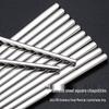 Langgui Stainless Steel Square Chopsticks (5 Pairs)