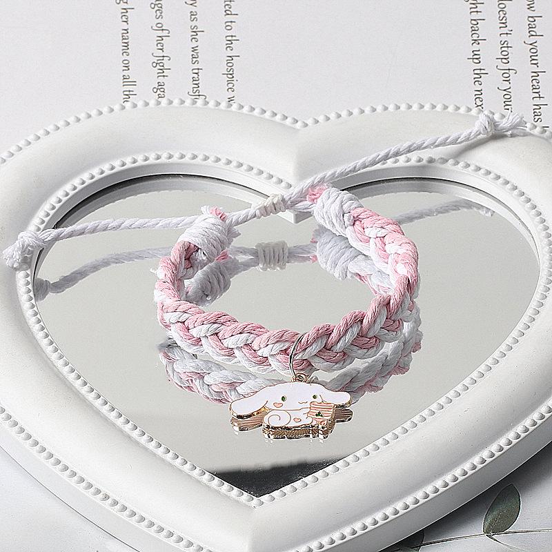 Cinnamoroll Knitted Magnetic Bracelets - Cute Cartoon Bestie Gifts for Women