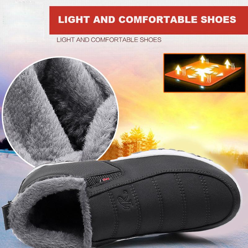 New Autumn and Winter Women Thick Warm Sports Shoes Non-slip Shock Absorption Lightweight High-top Sneakers