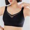 Women Plus Size Mesh Neckline Bra For Large Bust Slimming Support