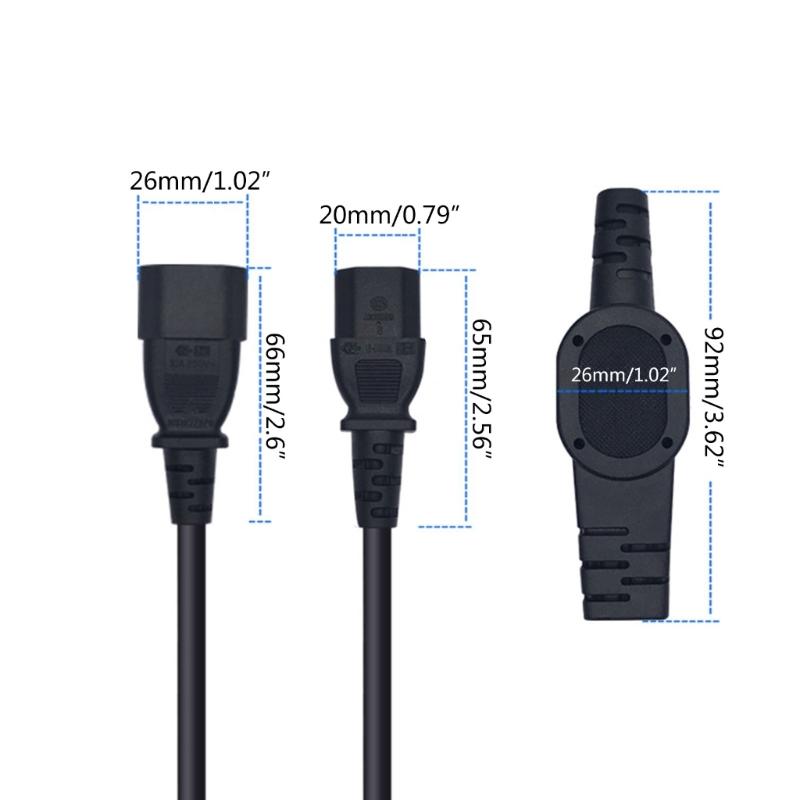 IEC320 C14 to 3xC13 Power Cord Efficient & Reliable Power Distribution Solution for Rice Cooker Electric Kettles Monitor
