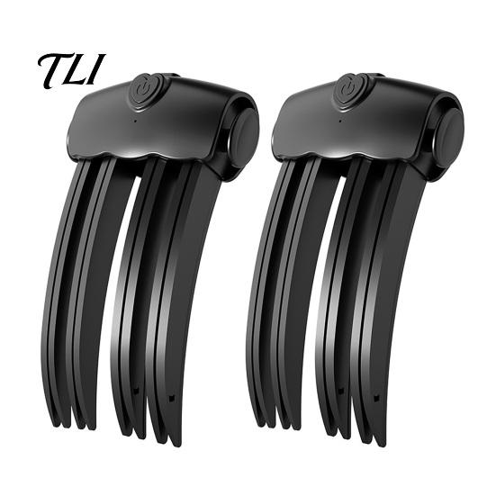 Electric Hair Volumizing Clamp 2Pcs Cordless Heated Volume Clip, Root Lifter Comb for Fine Flat Clip Bangs Styling, USB Rechargeable with