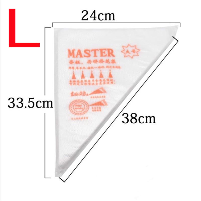 Icing Piping Cream Nozzle Disposable Pastry Bag Fondant Cake Decorating Pastry Tips Tools Small Large Size Cake Tools